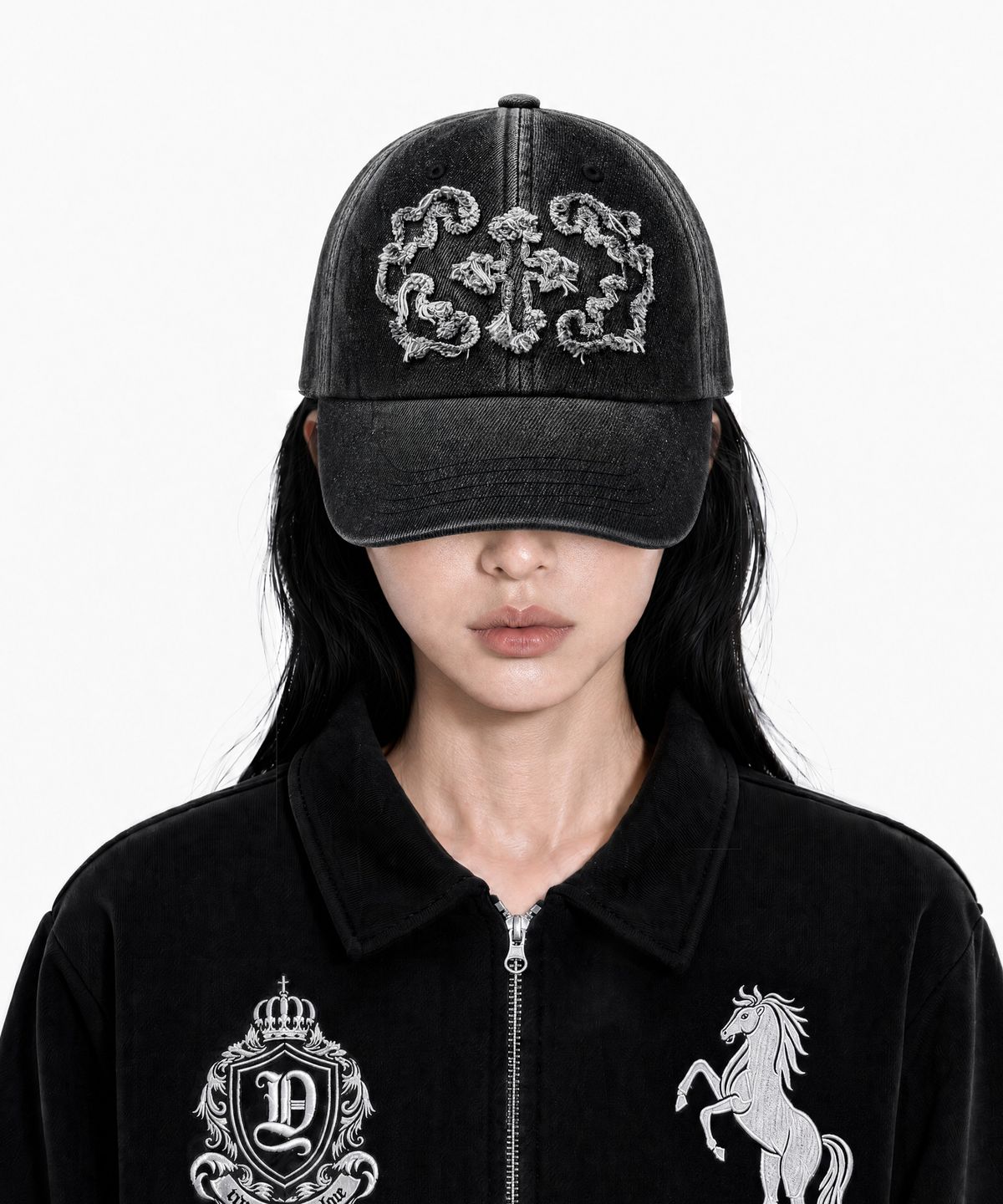 아이돈워너셀(IDWS) Stem Maxi Denim Cap Black