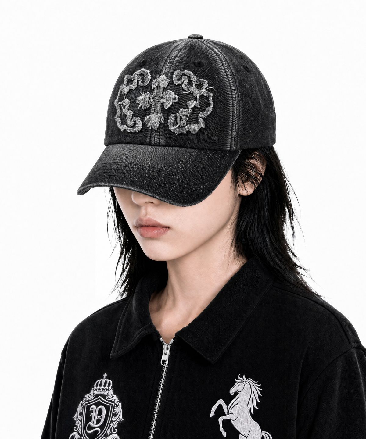 아이돈워너셀(IDWS) Stem Maxi Denim Cap Black