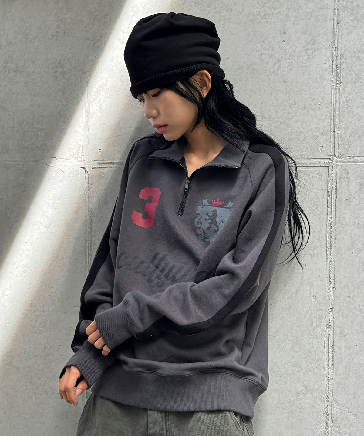 스켈리웩(SCALLYWAG) 가먼트 다잉 커브드 코튼 팬츠[카키]