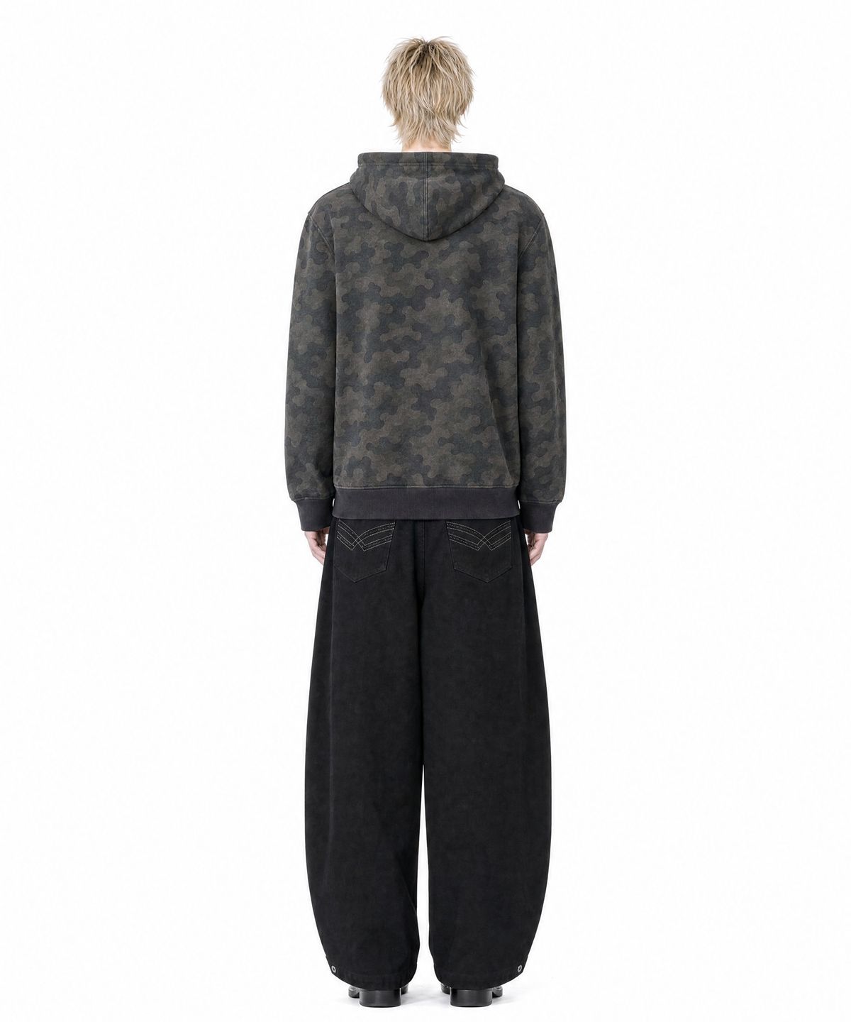 아이돈워너셀(IDWS) Twin Tuck Chino Balloon Pants Black