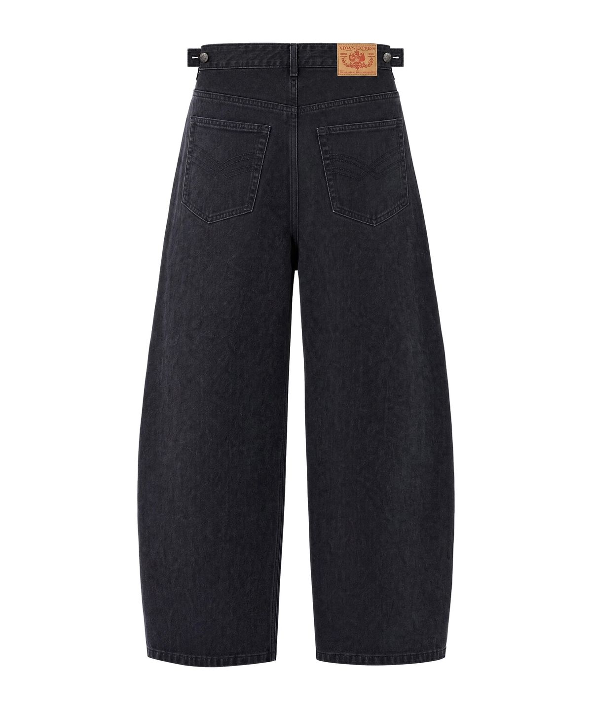아이돈워너셀(IDWS) Crux Curved Denim Pants Black