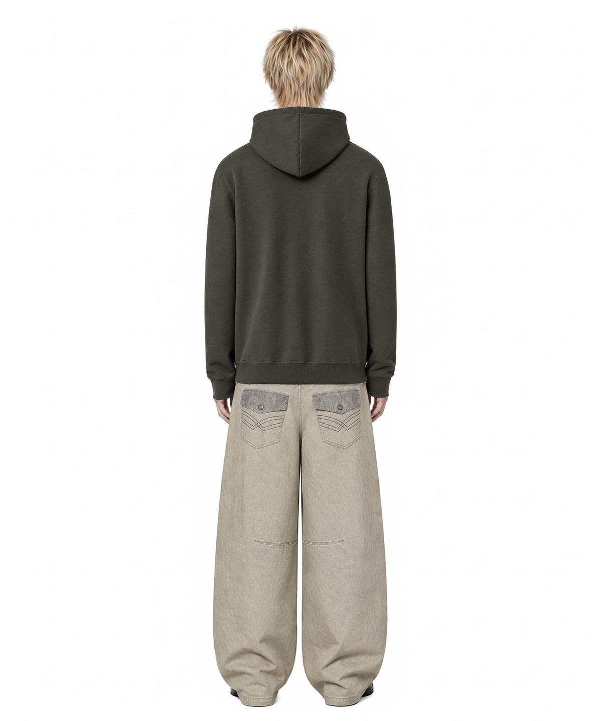 아이돈워너셀(IDWS) Origami Curved Pants Beige