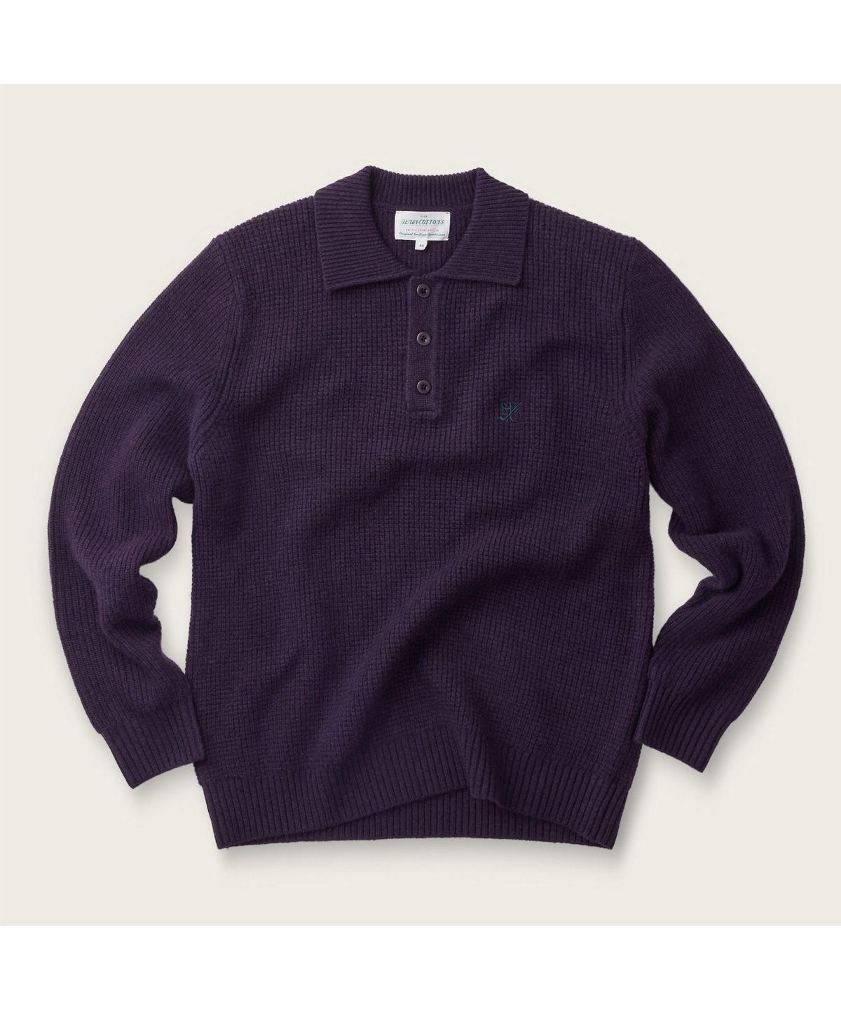 헨리코튼(HENRY COTTONS) [British Sporting Club] 와플 폴로 니트 ABWAW26711PPX