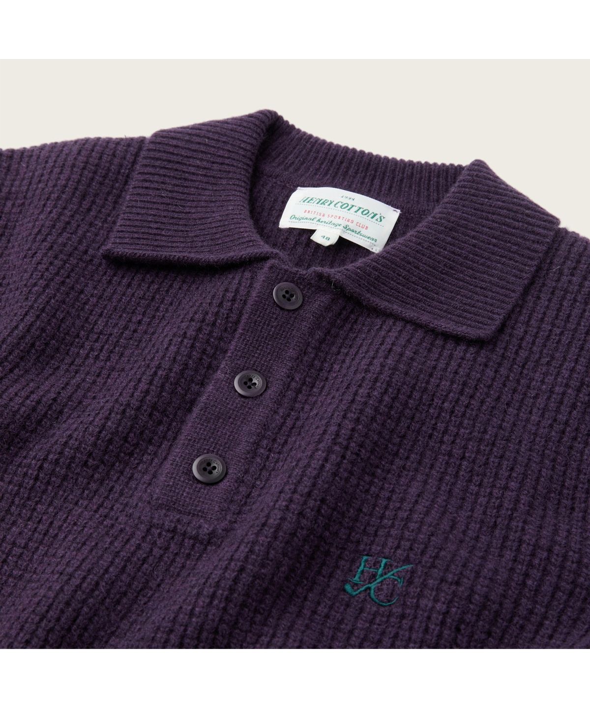 헨리코튼(HENRY COTTONS) [British Sporting Club] 와플 폴로 니트 ABWAW26711PPX