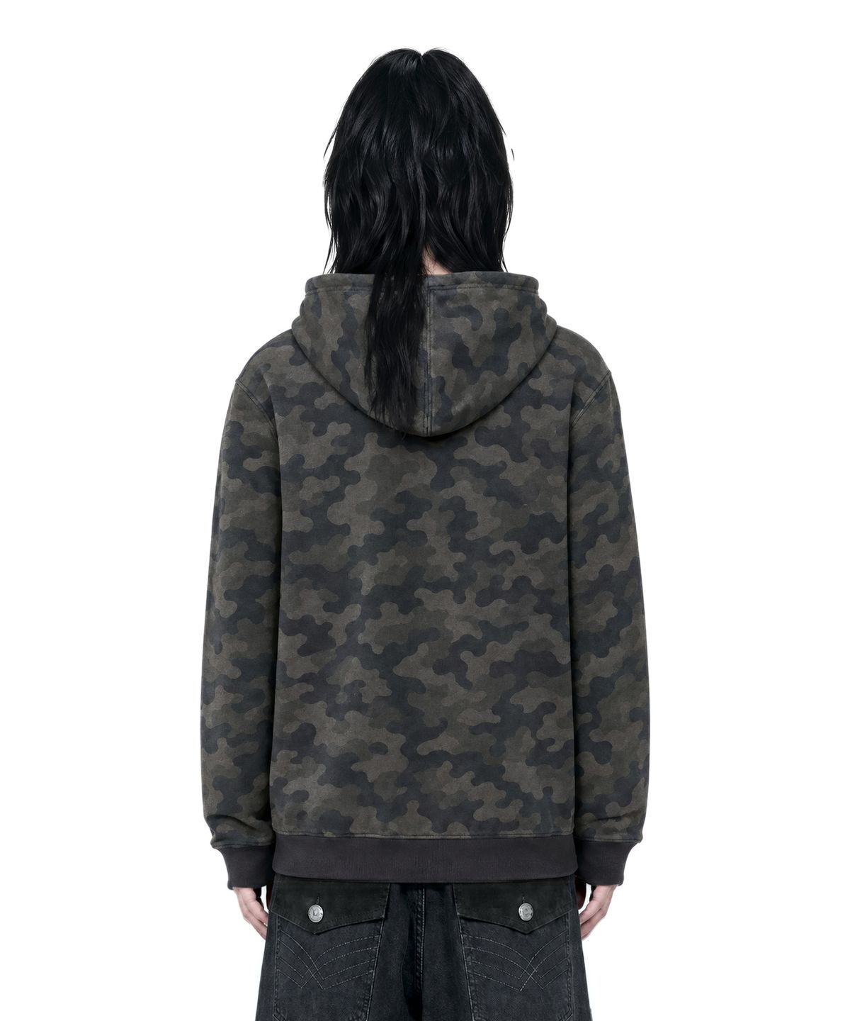 아이돈워너셀(IDWS) Wave Cross Hoodie Multi