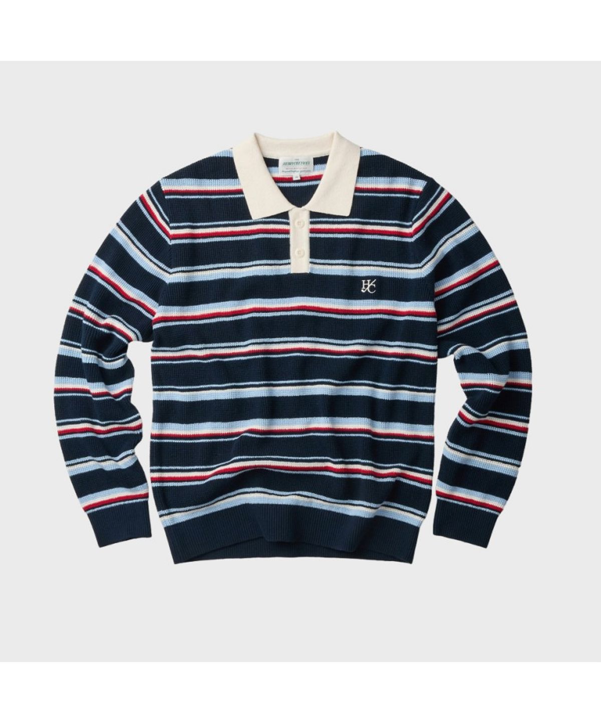 헨리코튼(HENRY COTTONS) [British Sporting Club] 멀티 스트라이프 니트 ABWAW26721NYX