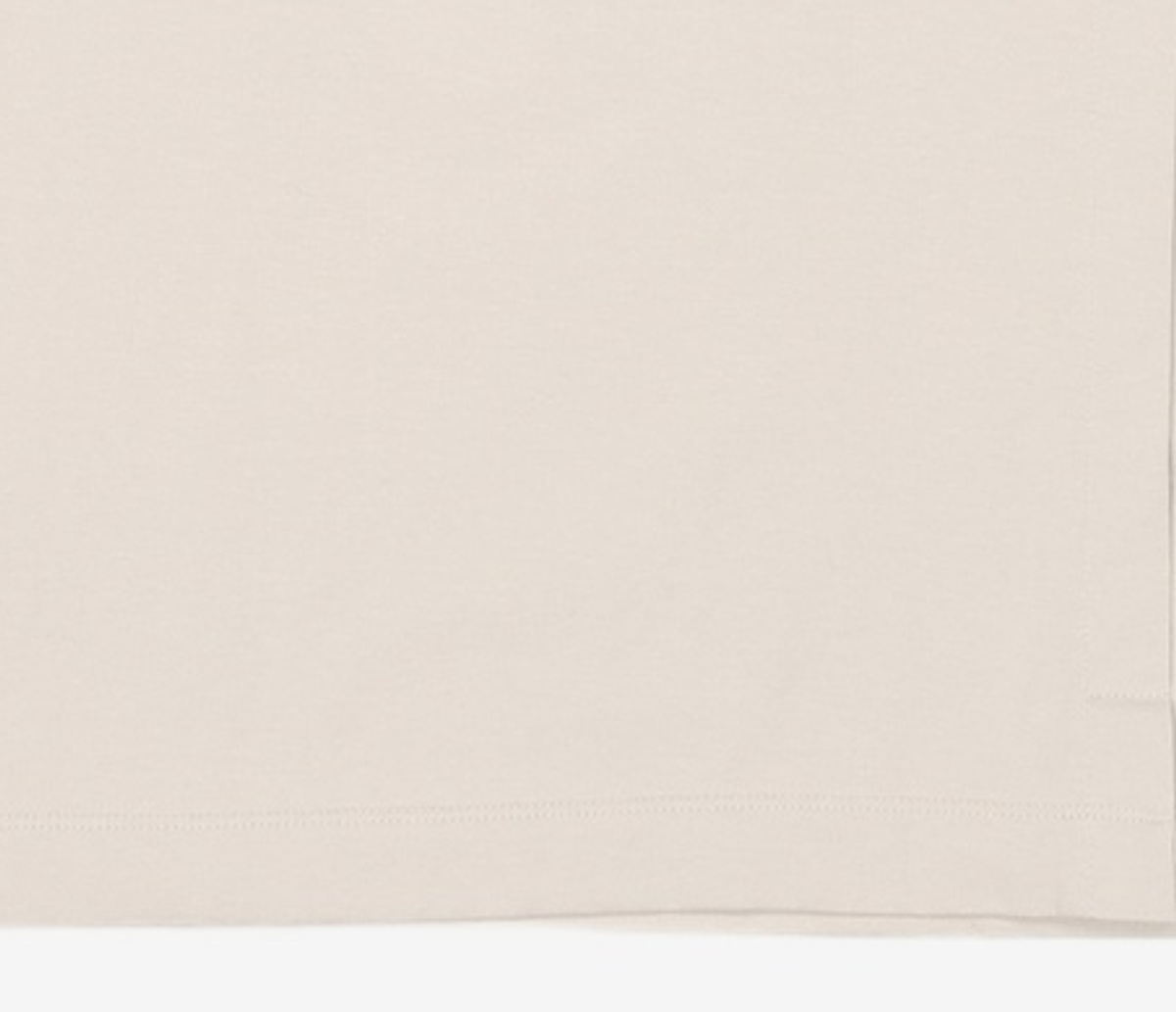 넌블랭크(NONBLANK) 라운드 컷 하프 슬리브 티셔츠_LIGHT BONE XL