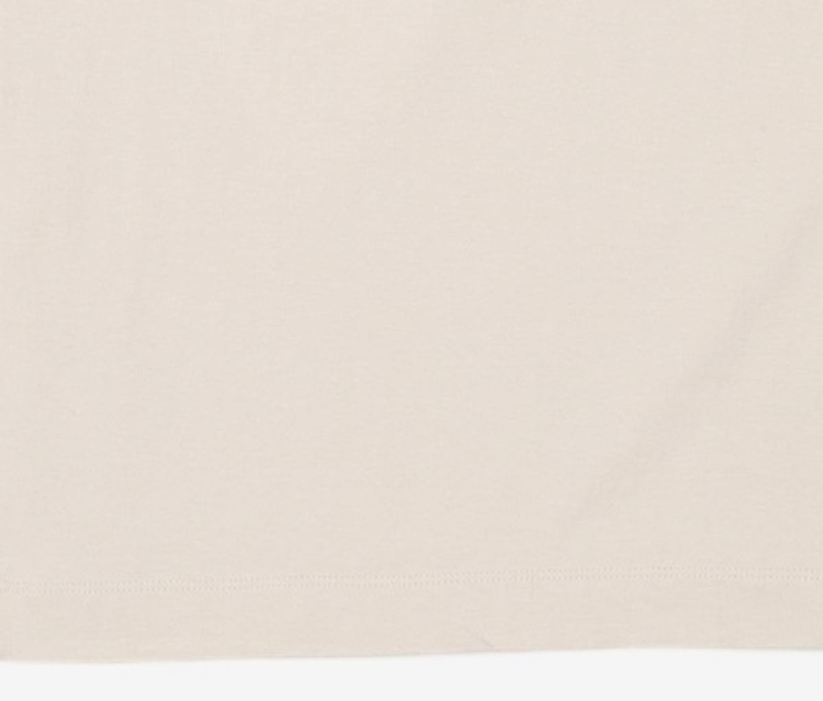 넌블랭크(NONBLANK) 라운드 컷 하프 슬리브 티셔츠_LIGHT BONE XL