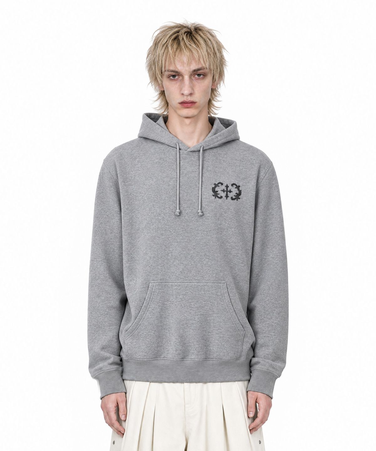아이돈워너셀(IDWS) Stem Patch Hoodie Gray