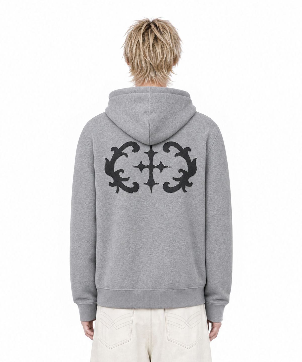 아이돈워너셀(IDWS) Stem Patch Hoodie Gray