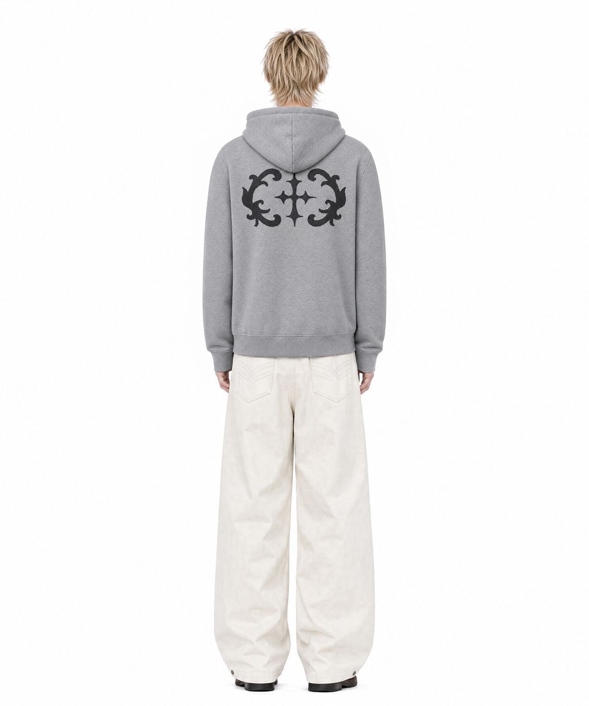 아이돈워너셀(IDWS) Stem Patch Hoodie Gray