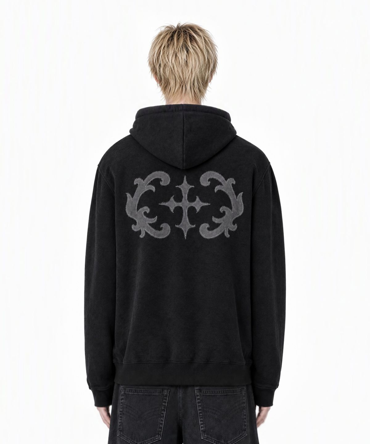 아이돈워너셀(IDWS) Stem Patch Hoodie Black