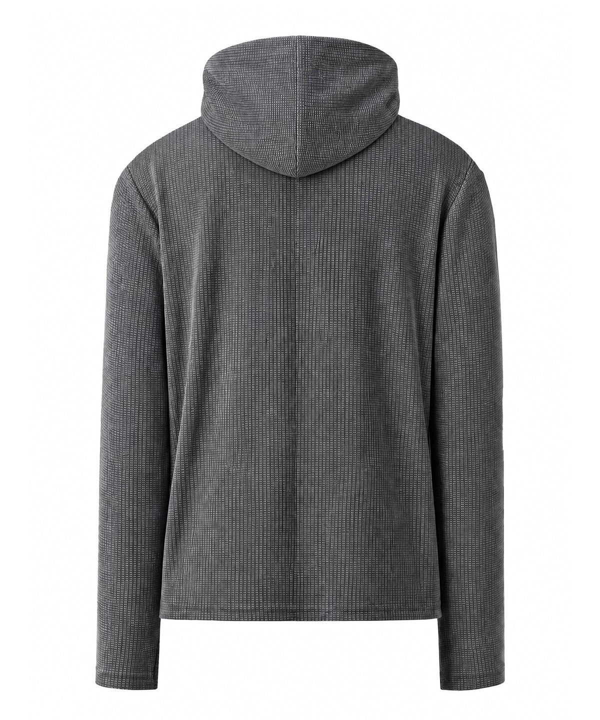 아이돈워너셀(IDWS) Emblem Henley Neck Hoodie Gray