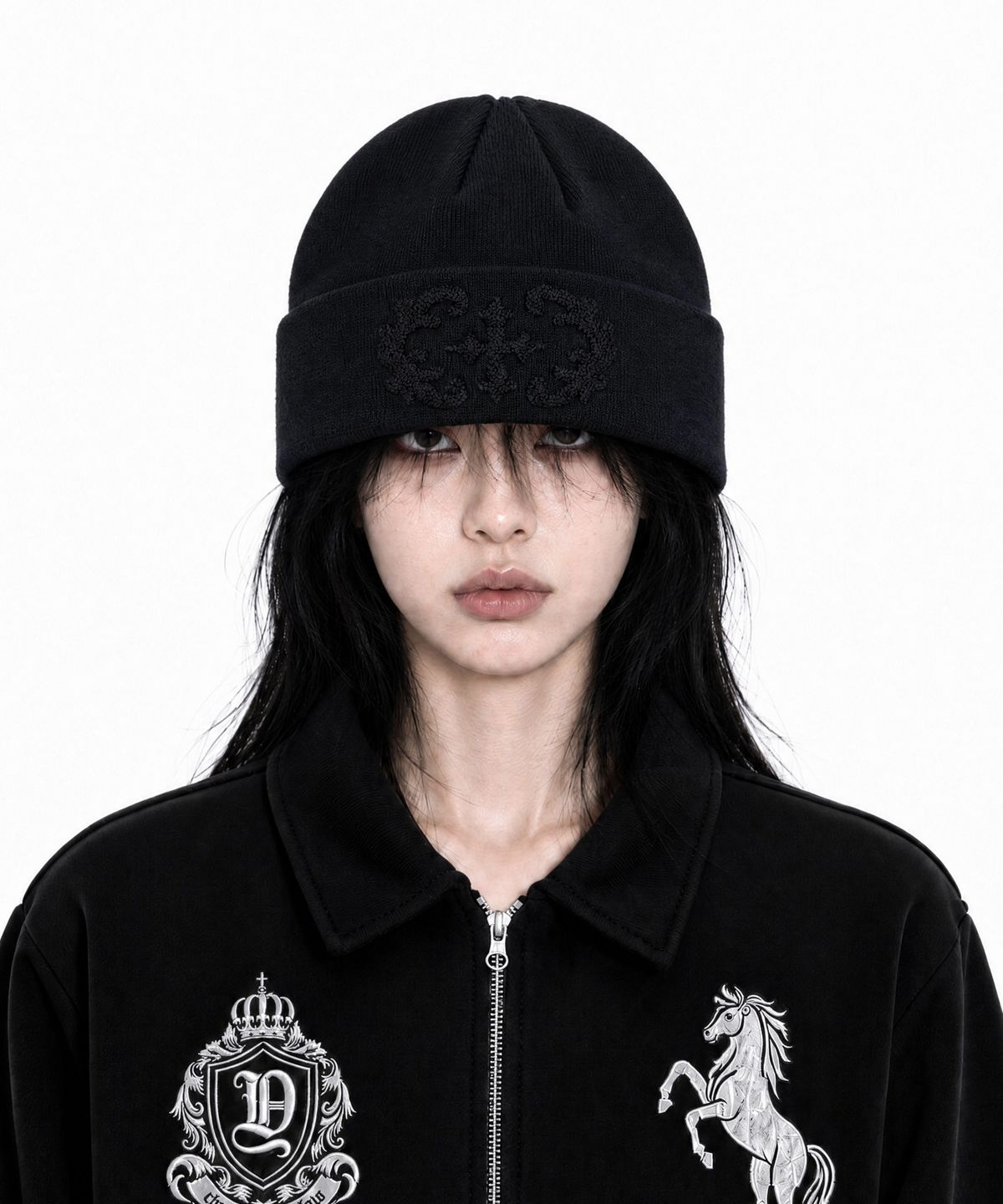 아이돈워너셀(IDWS) Stem Maxi Beanie Black