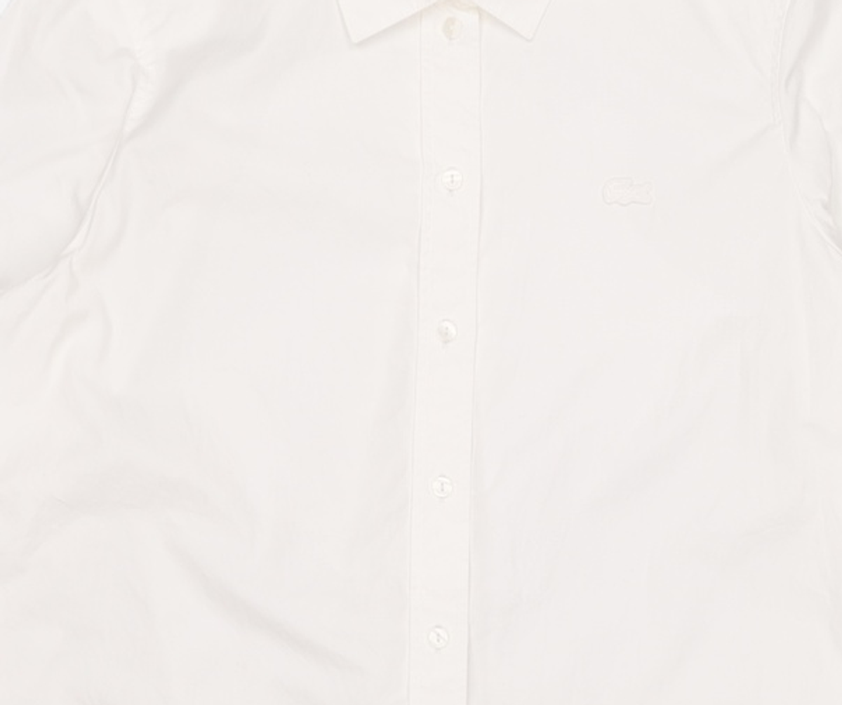 라코스테(LACOSTE) 여성 코튼 포플린 셔츠 LCST CF5614-20B001 36