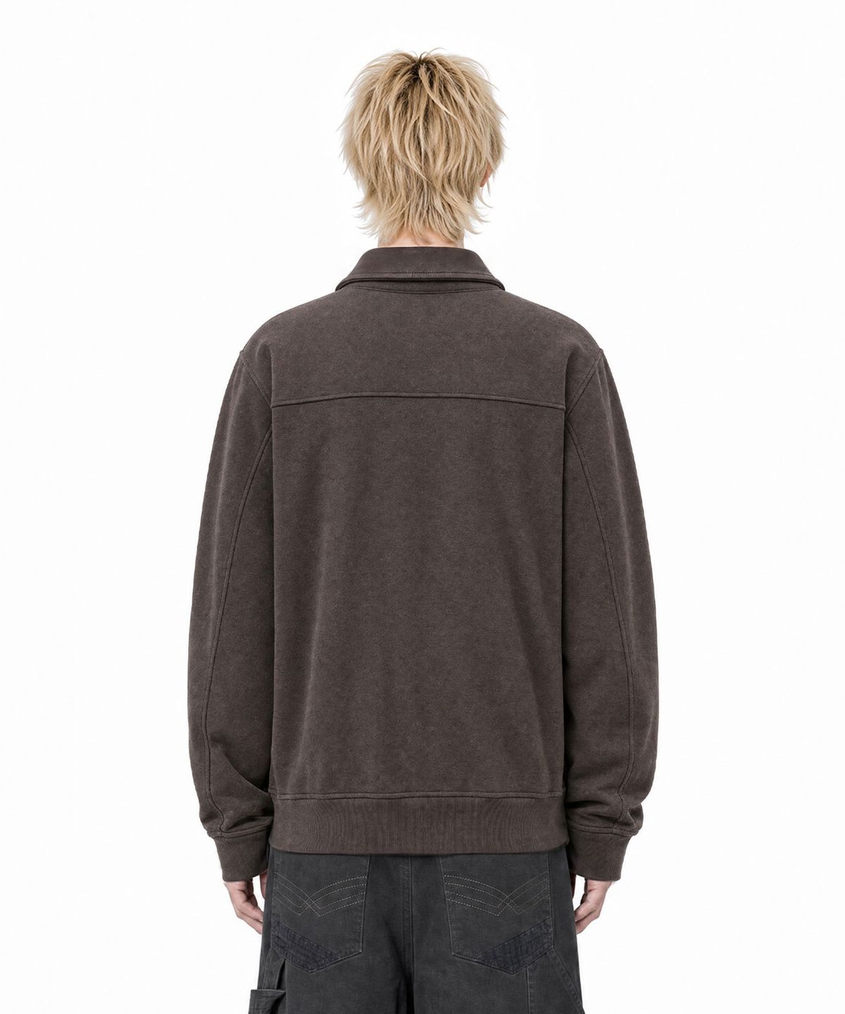 아이돈워너셀(IDWS) Riding Club Collar Cardigan Brown