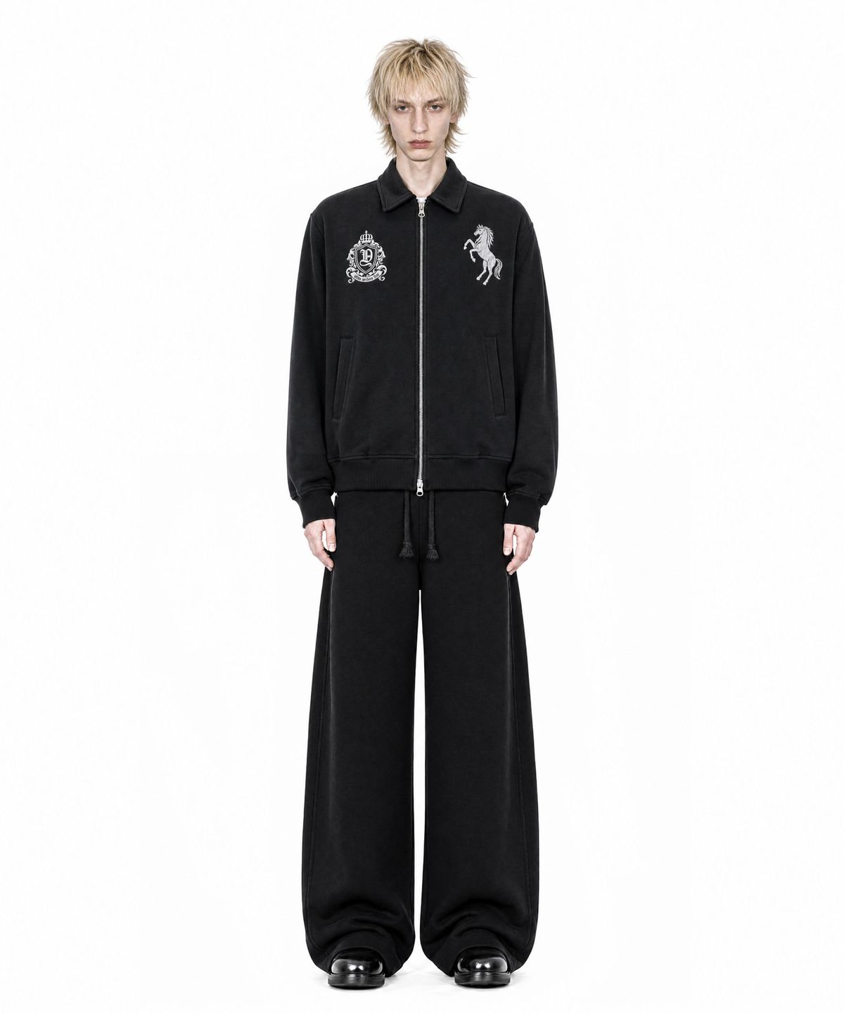 아이돈워너셀(IDWS) Riding Club Collar Cardigan Black