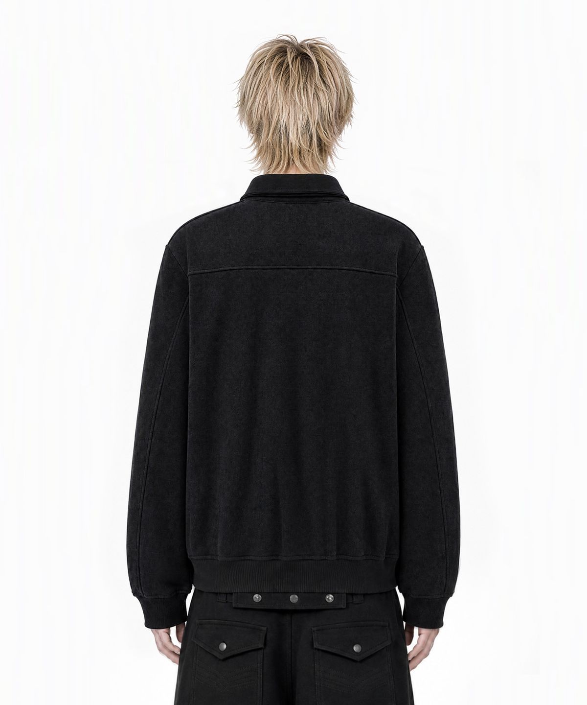 아이돈워너셀(IDWS) Riding Club Collar Cardigan Black