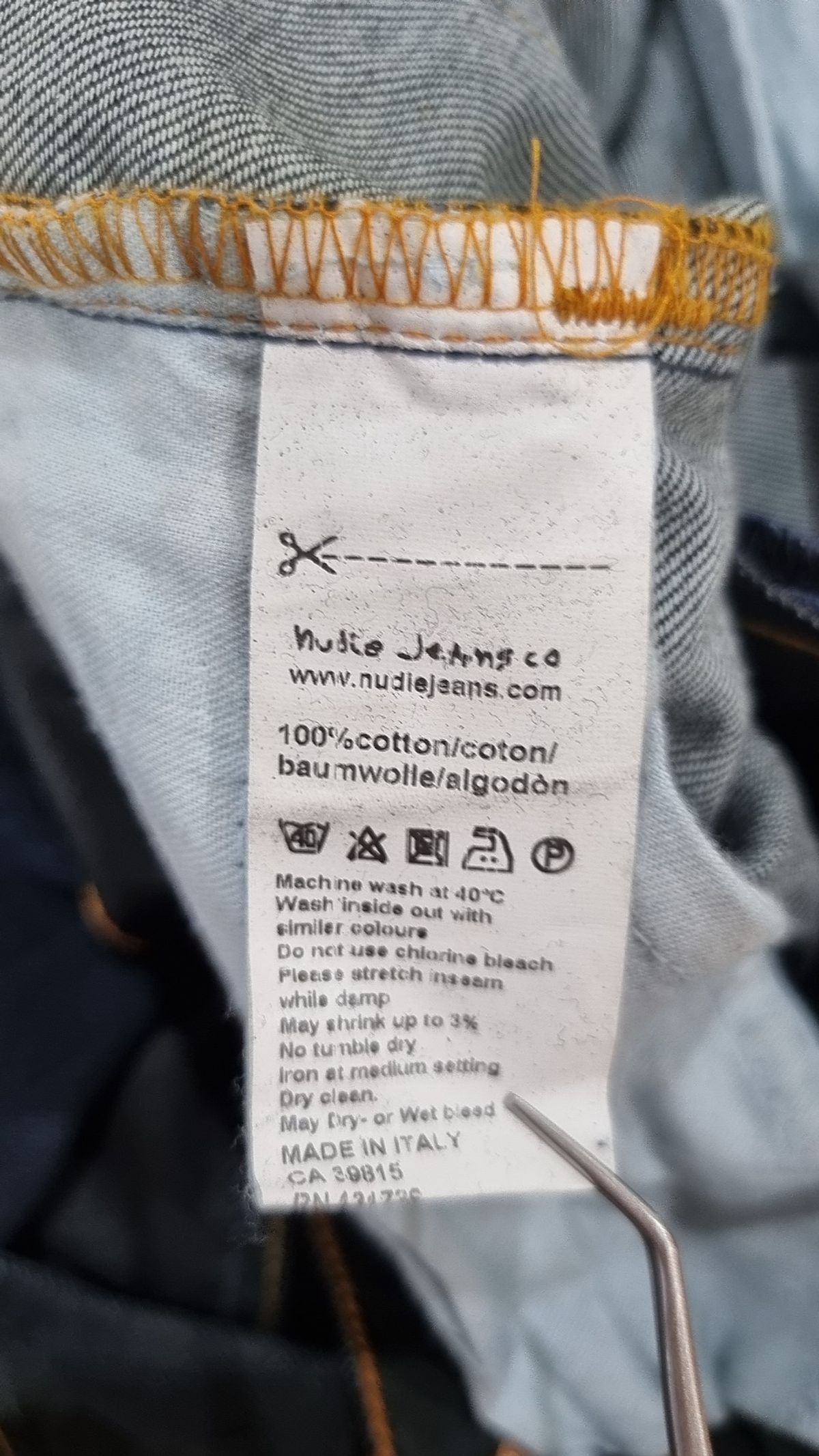 누디진(NUDIEJEANS) 청/데님 팬츠 28