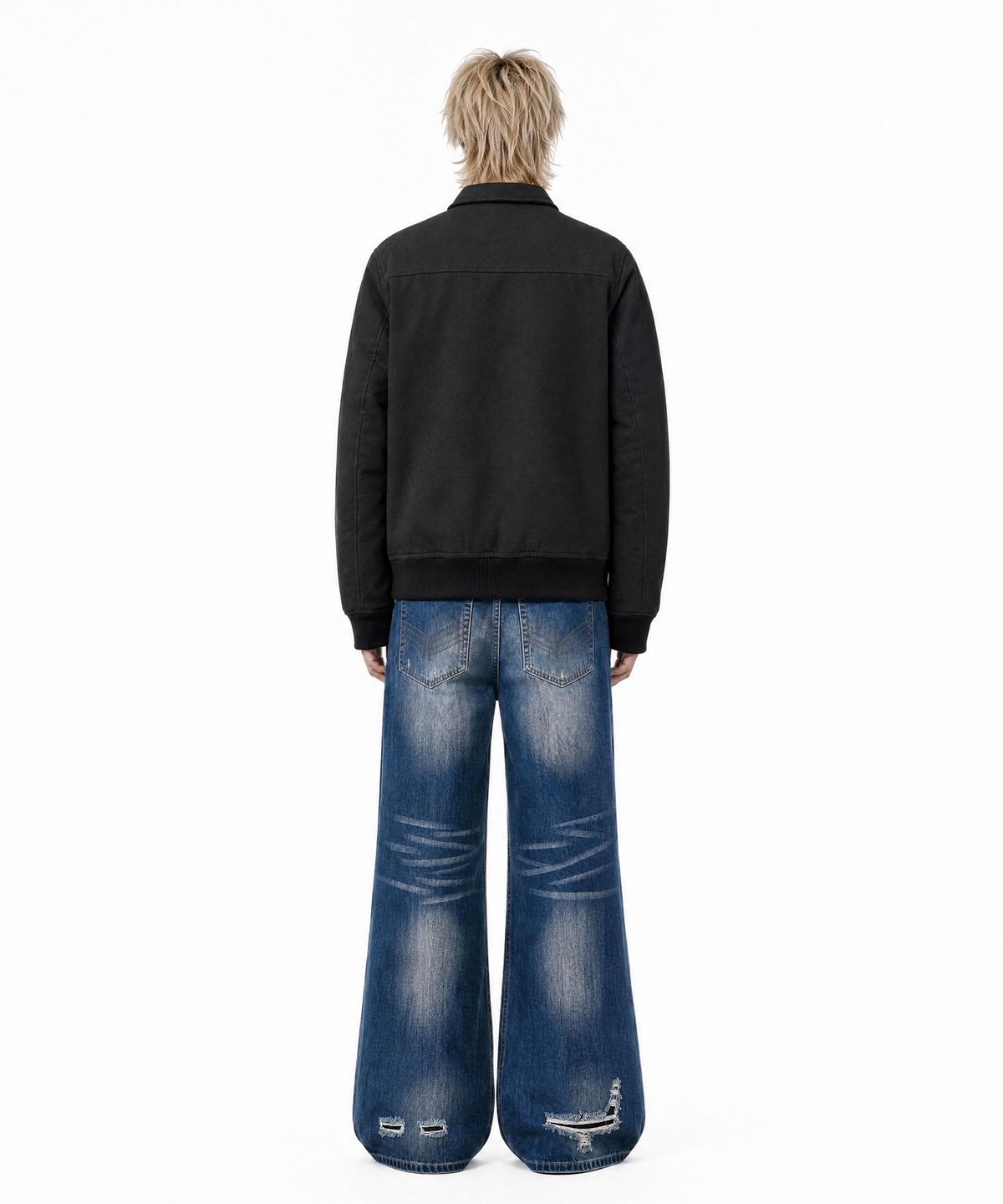 아이돈워너셀(IDWS) Util Hook Buckle Jumper Black