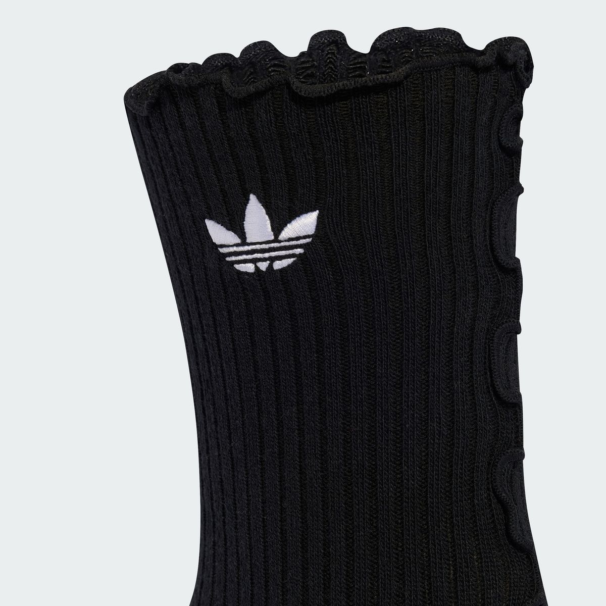 아디다스(ADIDAS) 러플 크루 삭스 2켤레 - 블랙:화이트 / KR4222