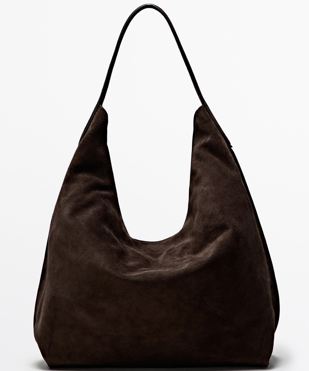 마시모두띠(MASSIMO DUTTI) 스플릿 스웨이드 맥시 숄더백