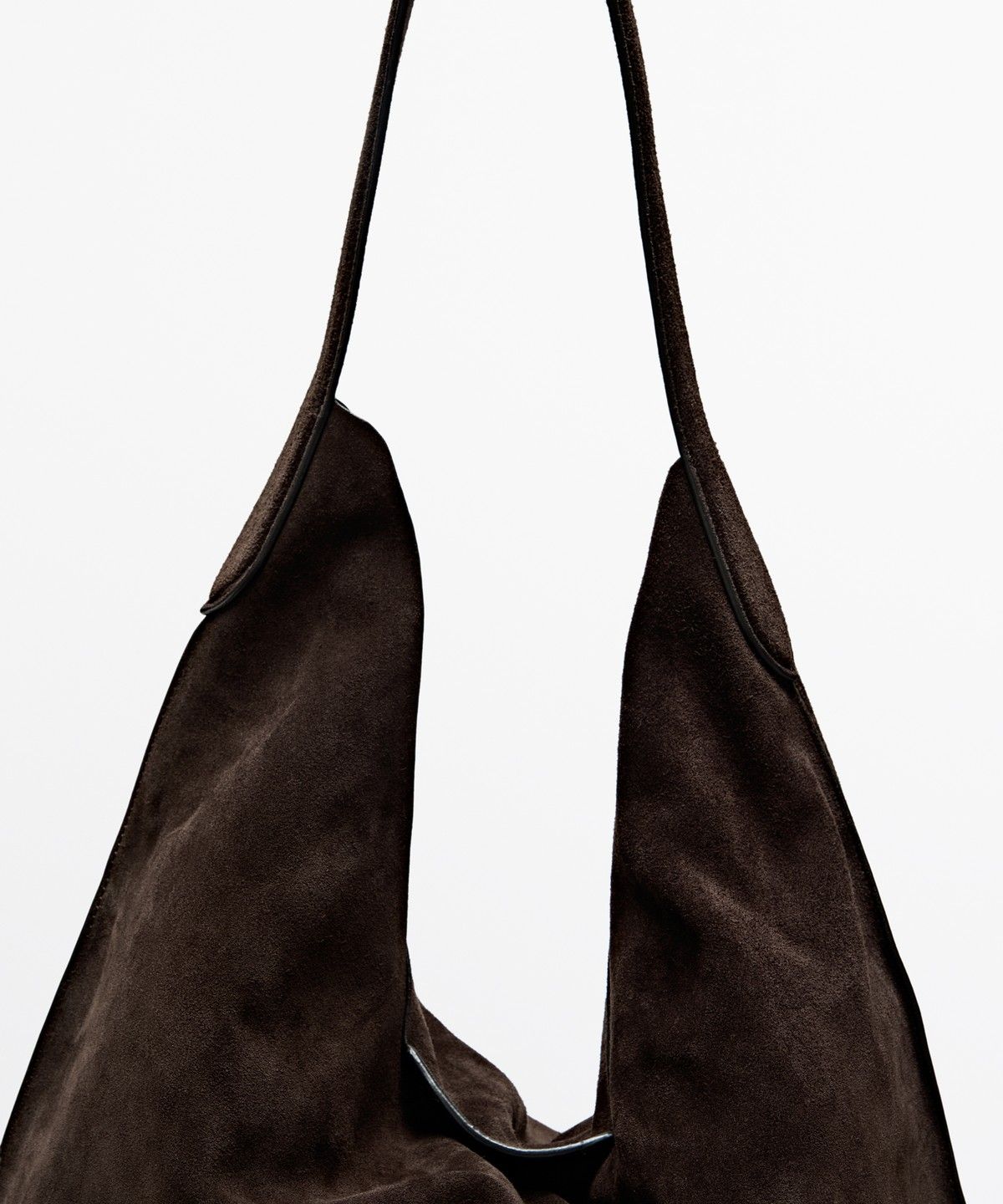 마시모두띠(MASSIMO DUTTI) 스플릿 스웨이드 맥시 숄더백