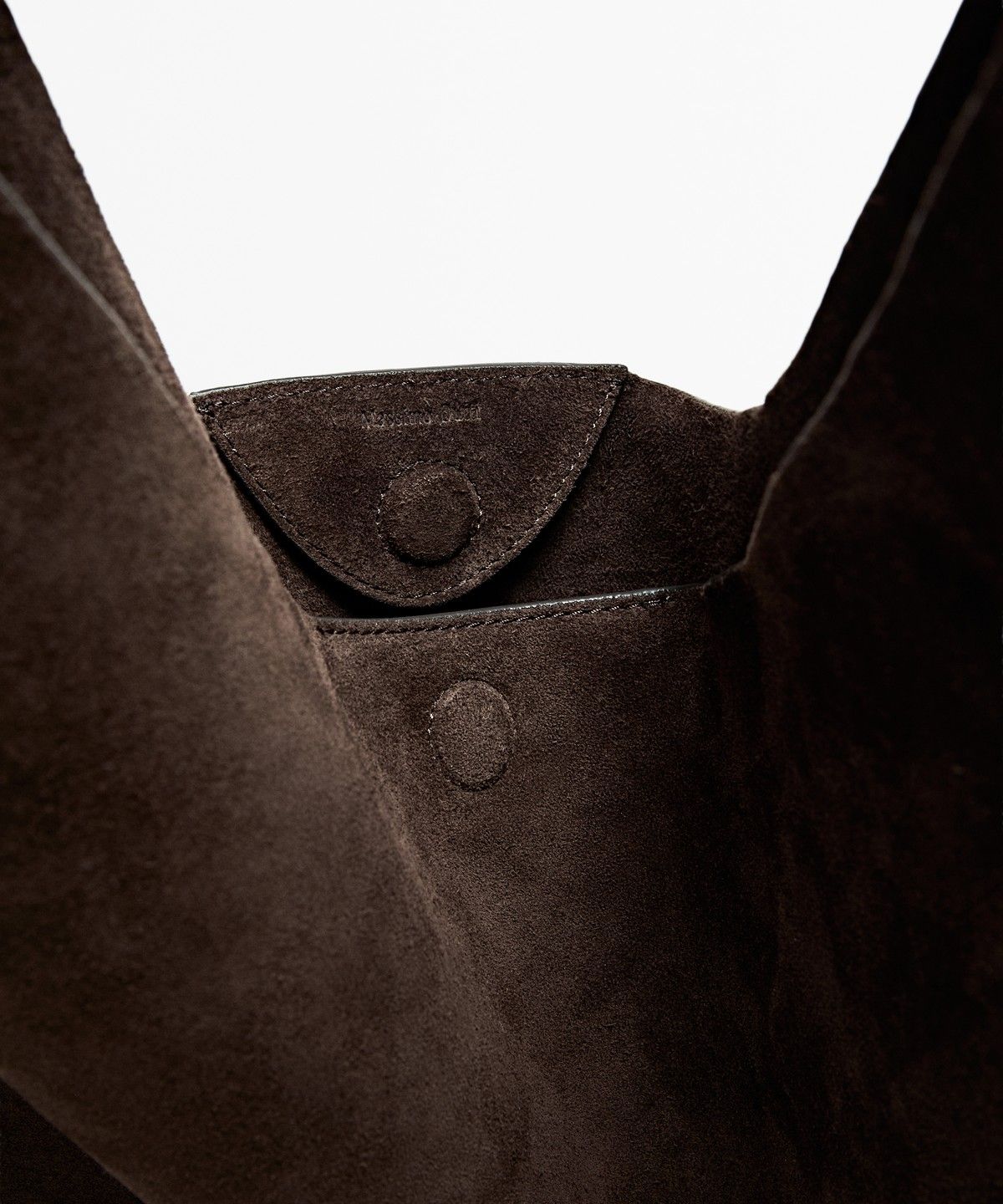 마시모두띠(MASSIMO DUTTI) 스플릿 스웨이드 맥시 숄더백