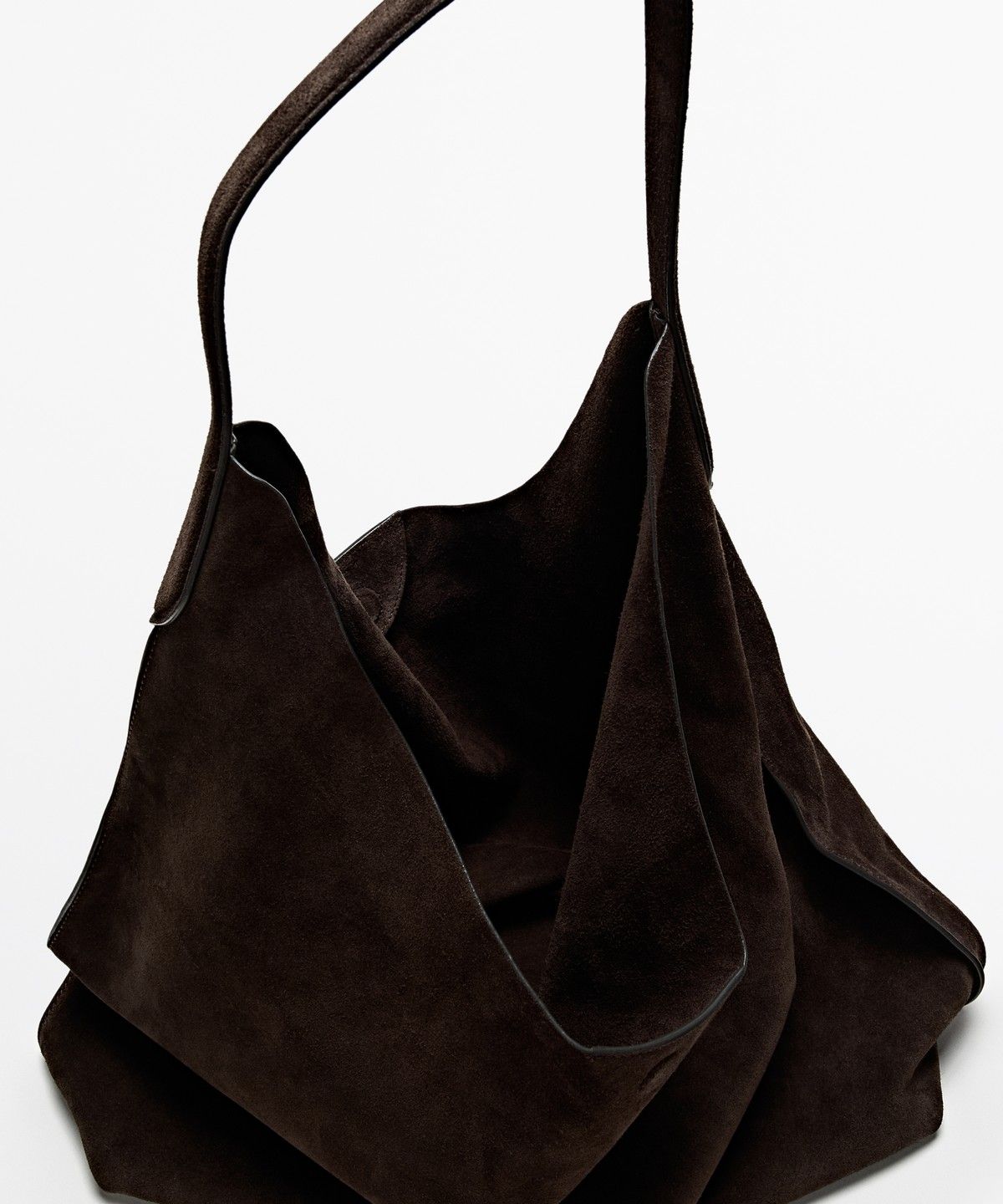 마시모두띠(MASSIMO DUTTI) 스플릿 스웨이드 맥시 숄더백