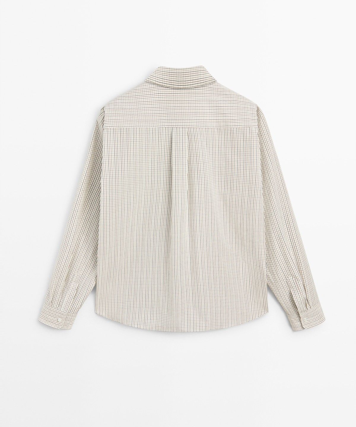마시모두띠(MASSIMO DUTTI) 100% 코튼 체크 셔츠