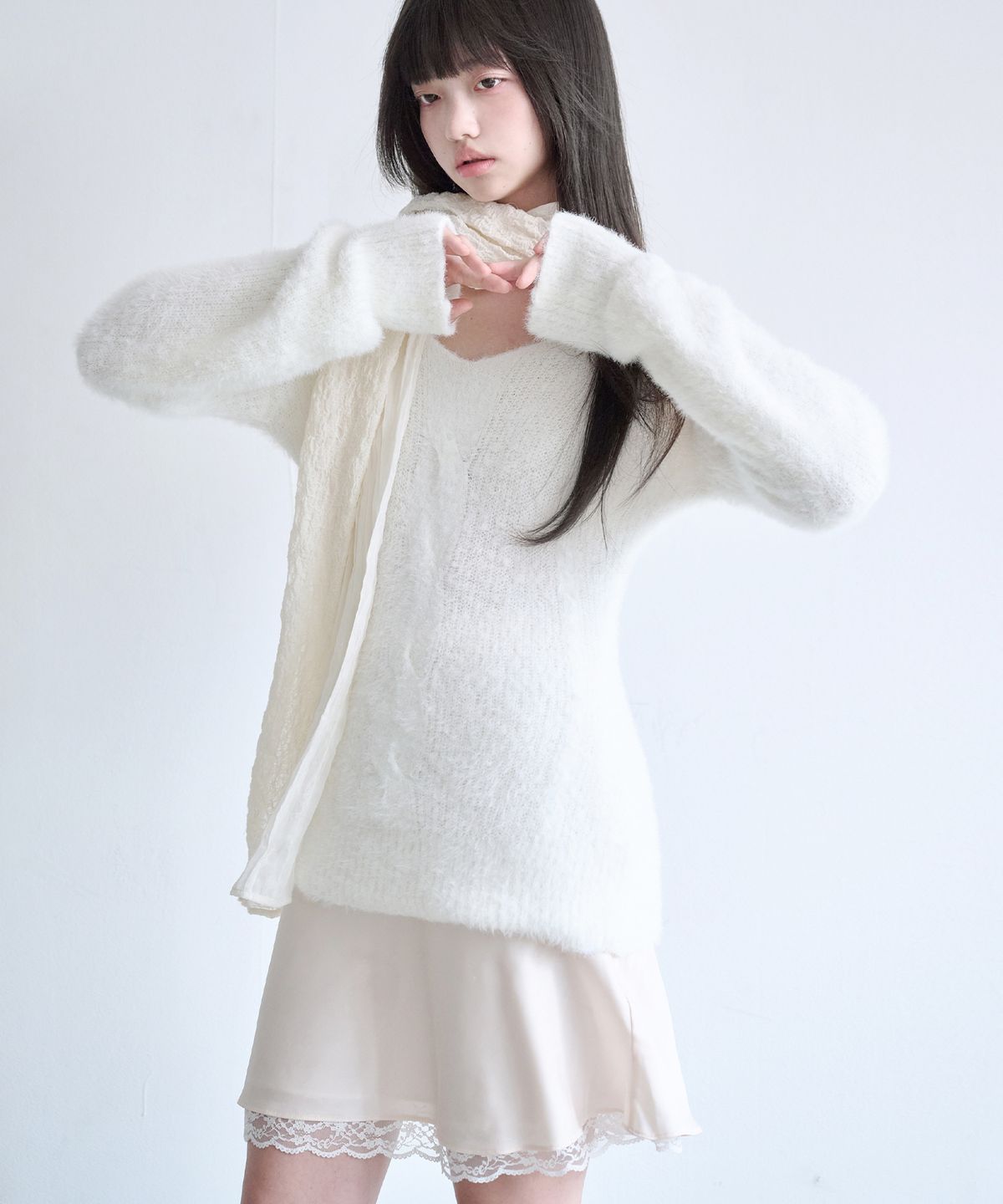 레이즈미야(REISE MIYA) 유아 루즈 니트 [IVORY]