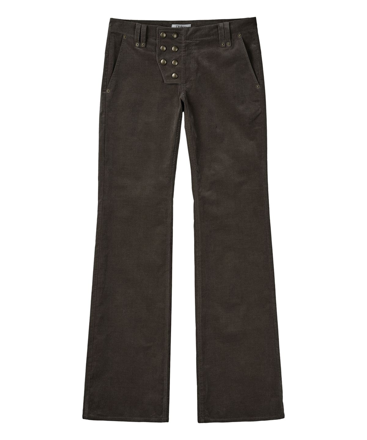필세(PHILCE) Offset Corduroy Pants, Dark Brown