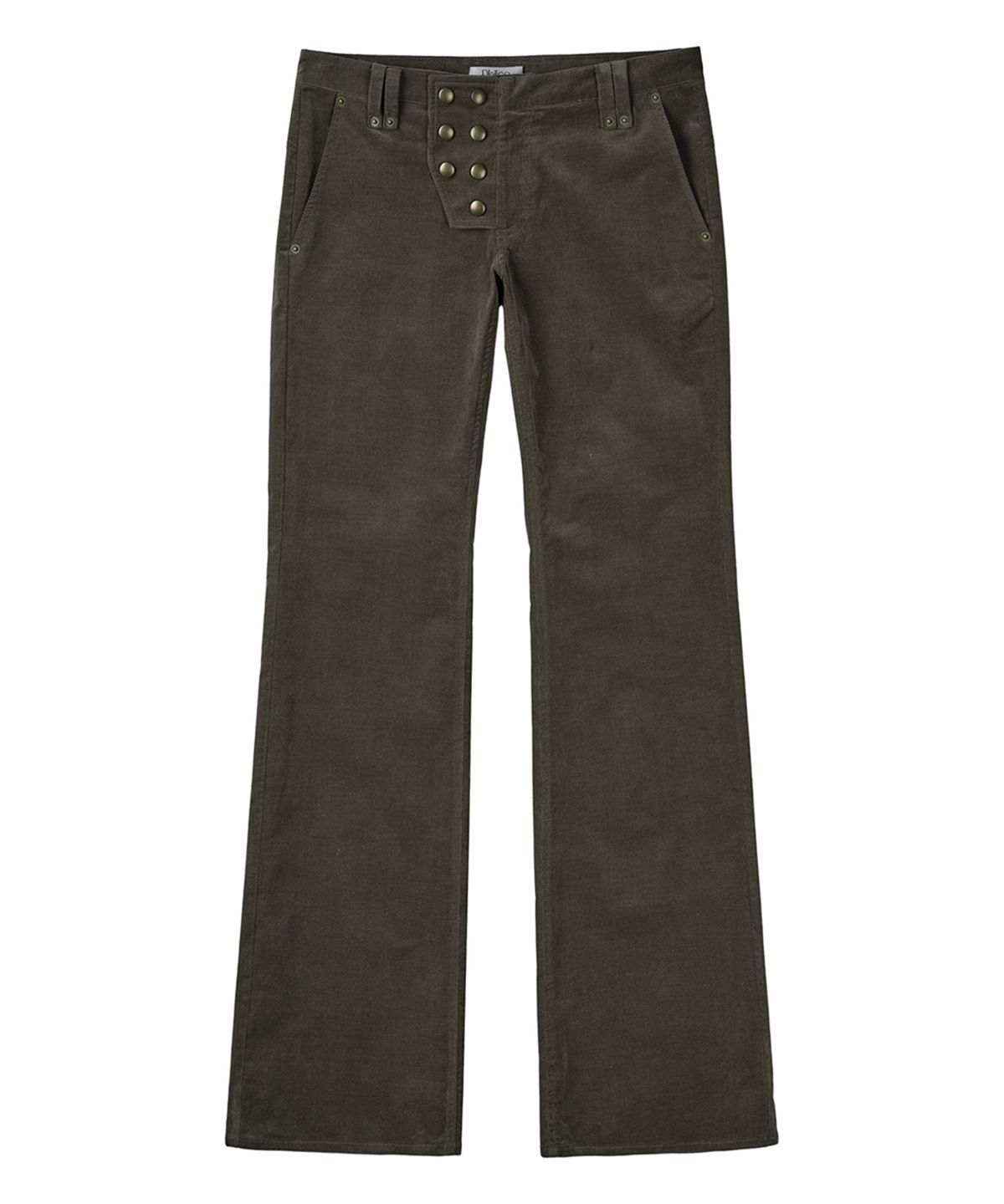 필세(PHILCE) Offset Corduroy Pants, Khaki Brown