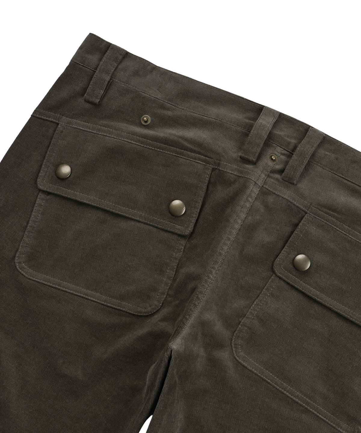 필세(PHILCE) Offset Corduroy Pants, Khaki Brown