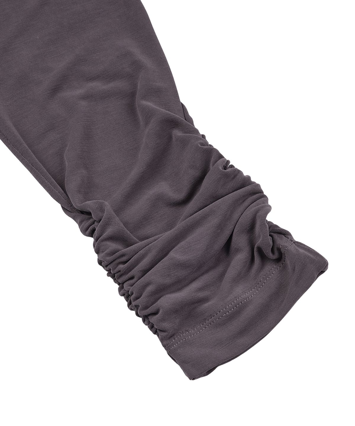 필세(PHILCE) Shirring Off-Shoulder Long sleeve, Charcoal