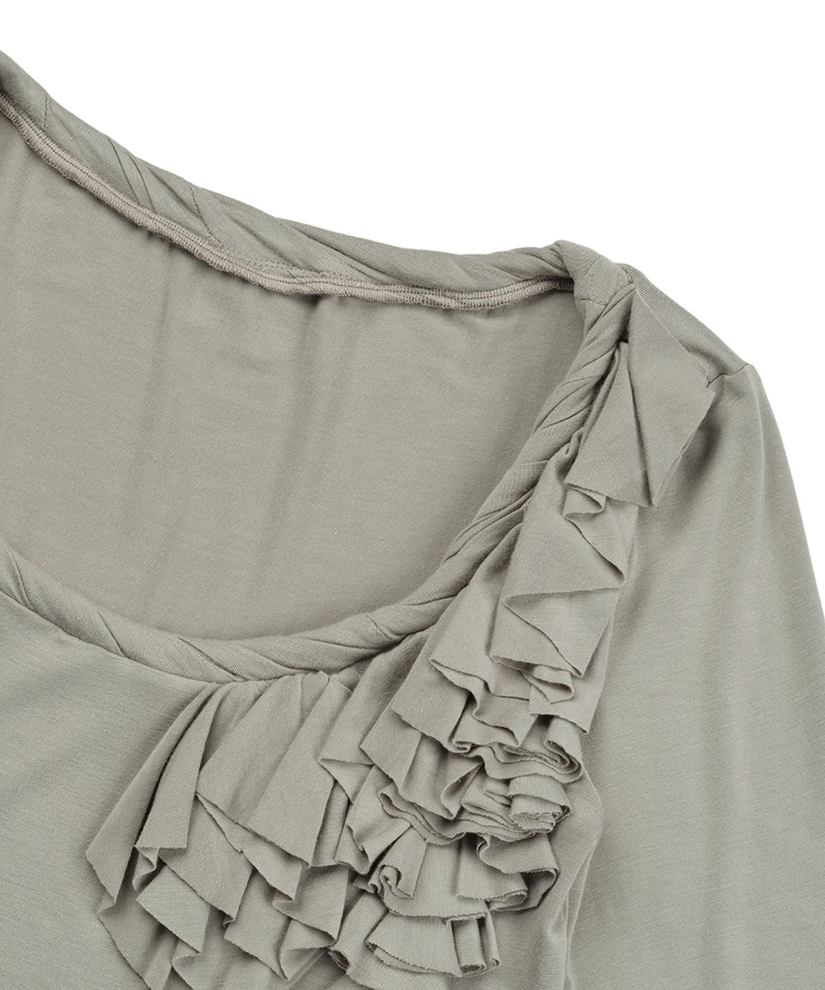 필세(PHILCE) Ruffle Half Sleeve, Gray