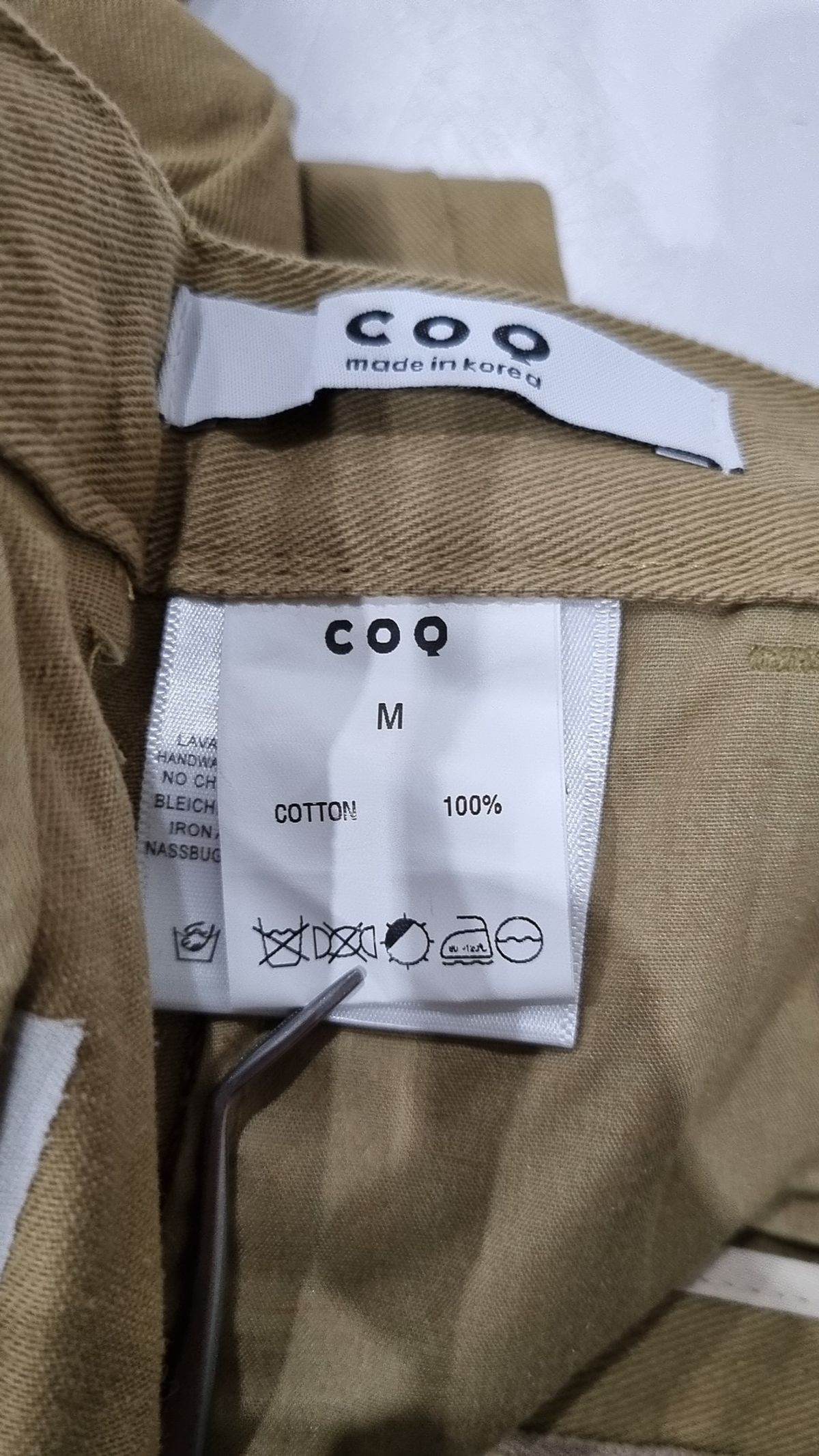 코큐(COQ) 코튼 팬츠 M