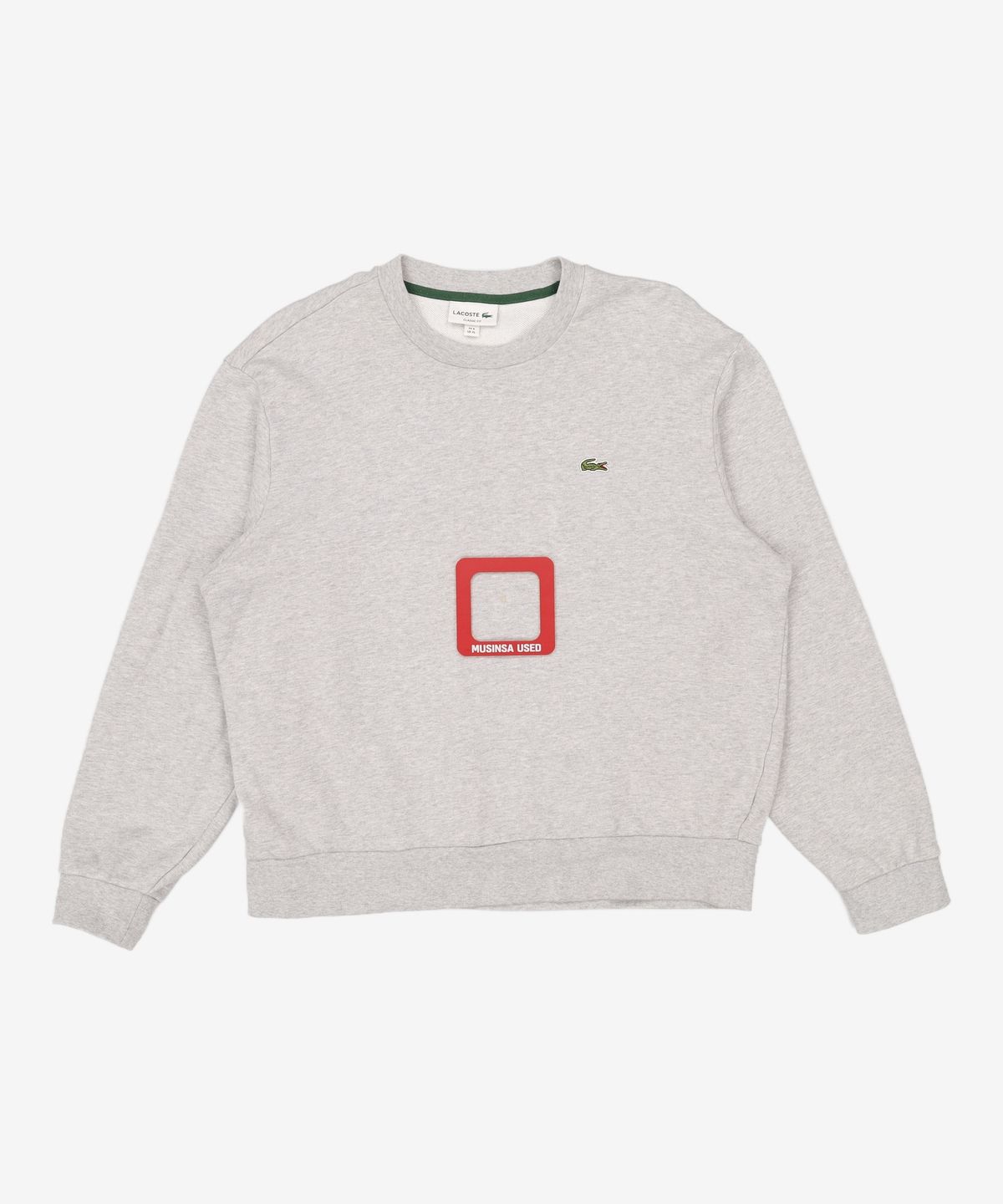 라코스테(LACOSTE) 남성 베이직 크루넥 스웨트셔츠 [멜란지그레이] XL