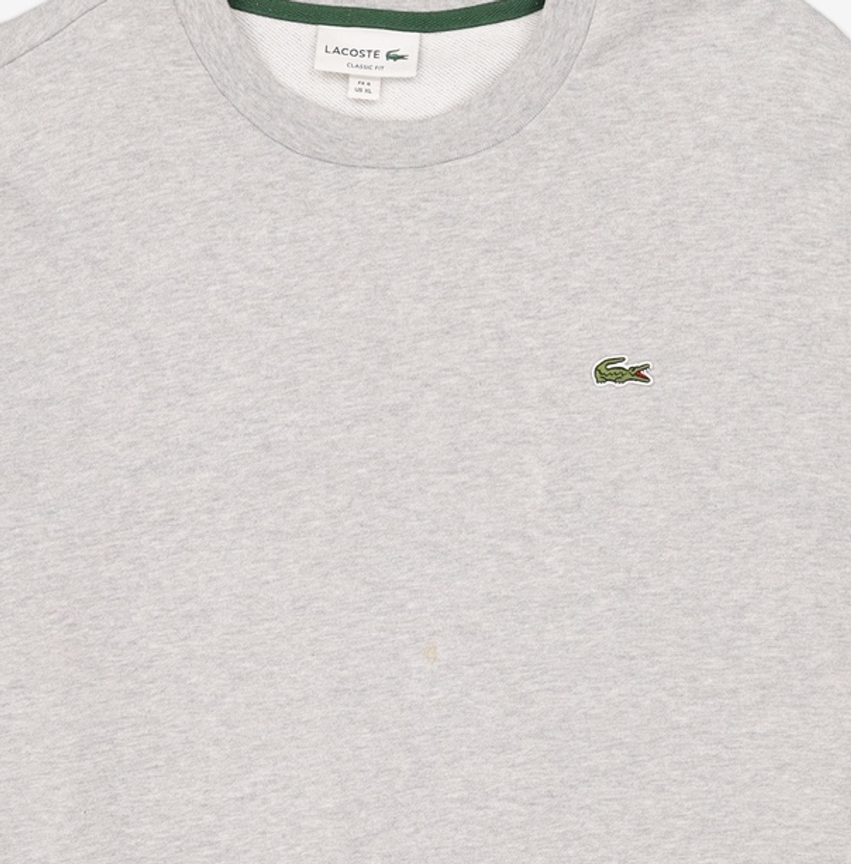 라코스테(LACOSTE) 남성 베이직 크루넥 스웨트셔츠 [멜란지그레이] XL