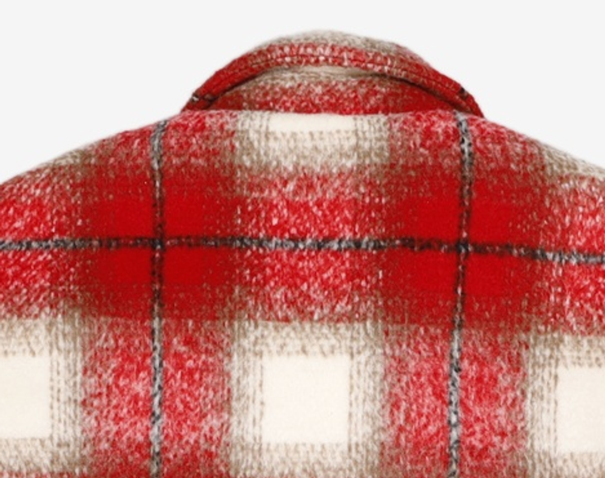 아카이브 볼드(ARCHIVE BOLD) BRUSHED FLANNEL ZIP JACKET (RED) M