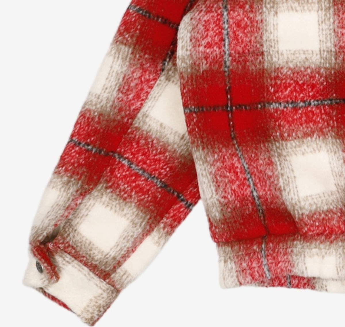 아카이브 볼드(ARCHIVE BOLD) BRUSHED FLANNEL ZIP JACKET (RED) M