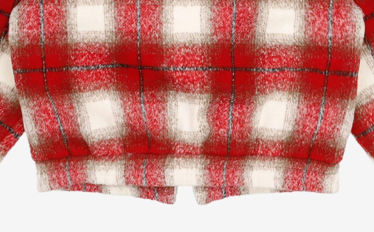 아카이브 볼드(ARCHIVE BOLD) BRUSHED FLANNEL ZIP JACKET (RED) M