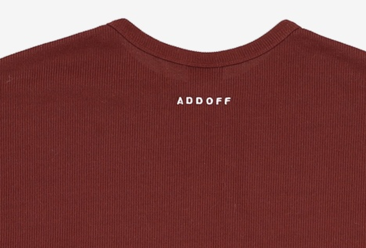 애드오프(ADDOFF) GLOBAL VILLAGE KNIT SLEEVE BURGUNDY L