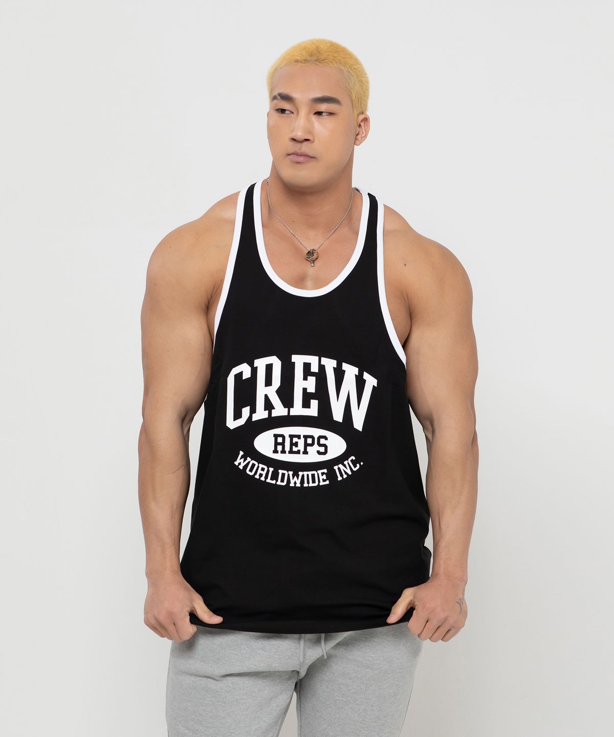랩스온랩스(REPSONREPS) 크루 로고 헬스 나시 6컬러