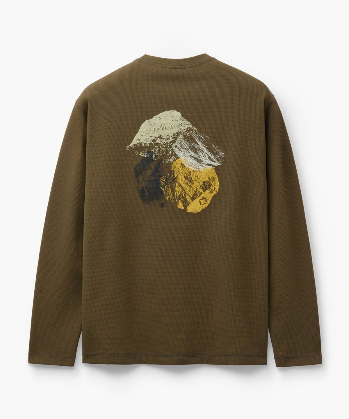 헬리녹스 웨어(HELINOX WEAR) 와플 피크 긴팔 티셔츠_Brown