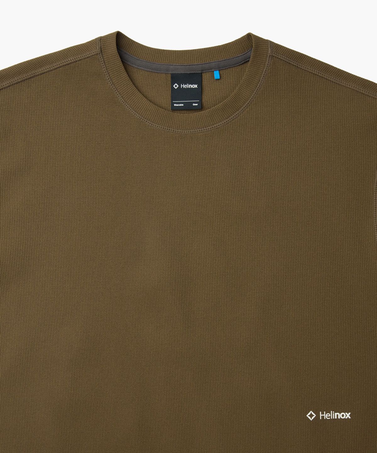 헬리녹스 웨어(HELINOX WEAR) 와플 피크 긴팔 티셔츠_Brown