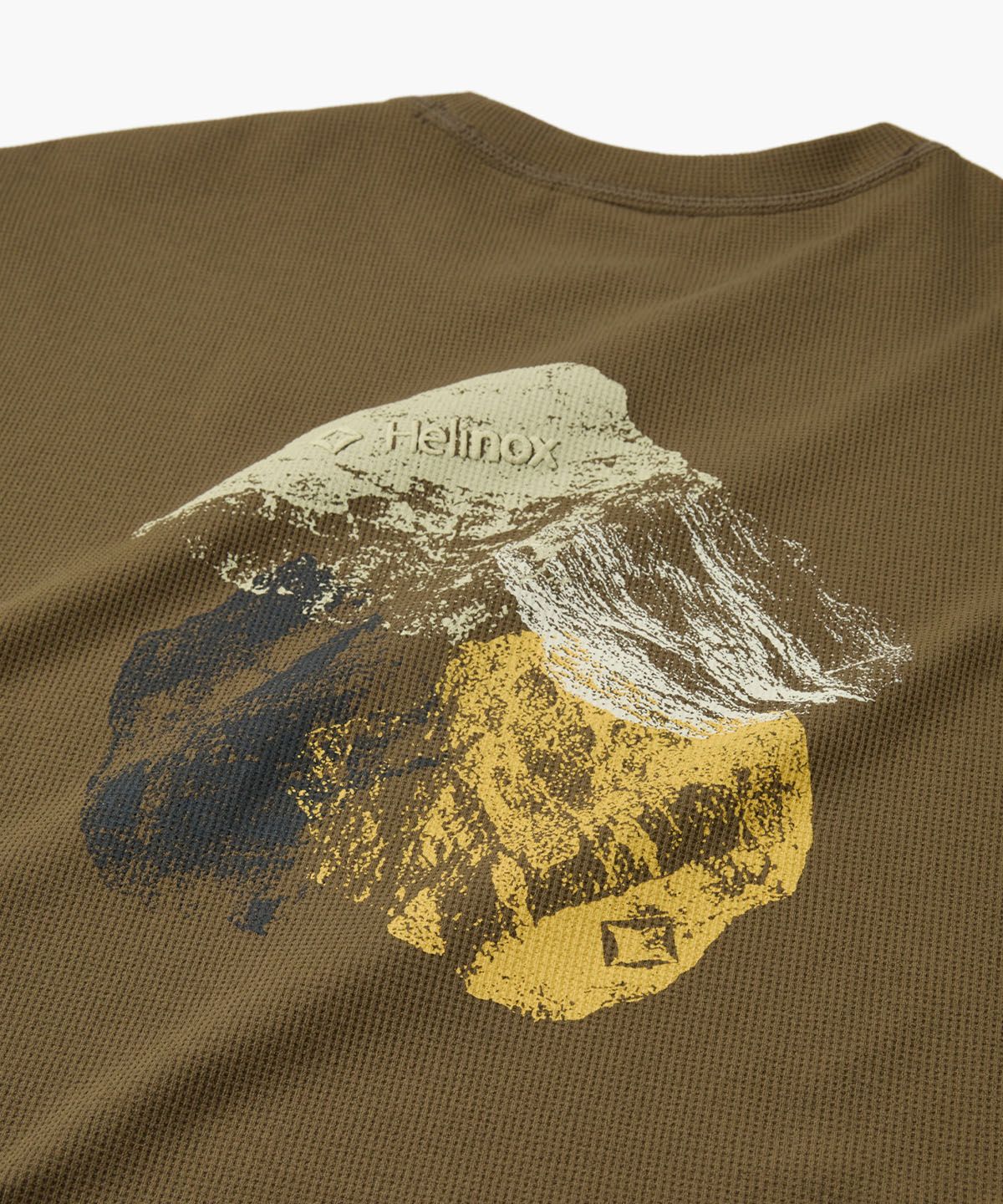 헬리녹스 웨어(HELINOX WEAR) 와플 피크 긴팔 티셔츠_Brown
