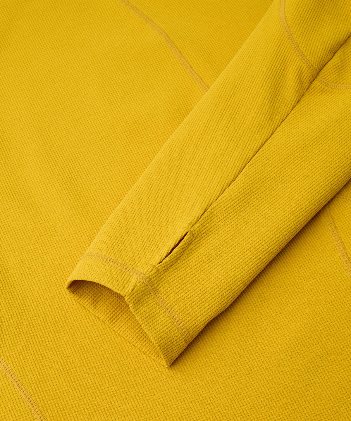 헬리녹스 웨어(HELINOX WEAR) 와플 긴팔 후드티셔츠_Dark Yellow