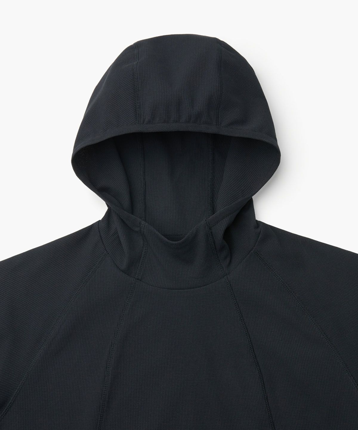 헬리녹스 웨어(HELINOX WEAR) 와플 긴팔 후드티셔츠_Black