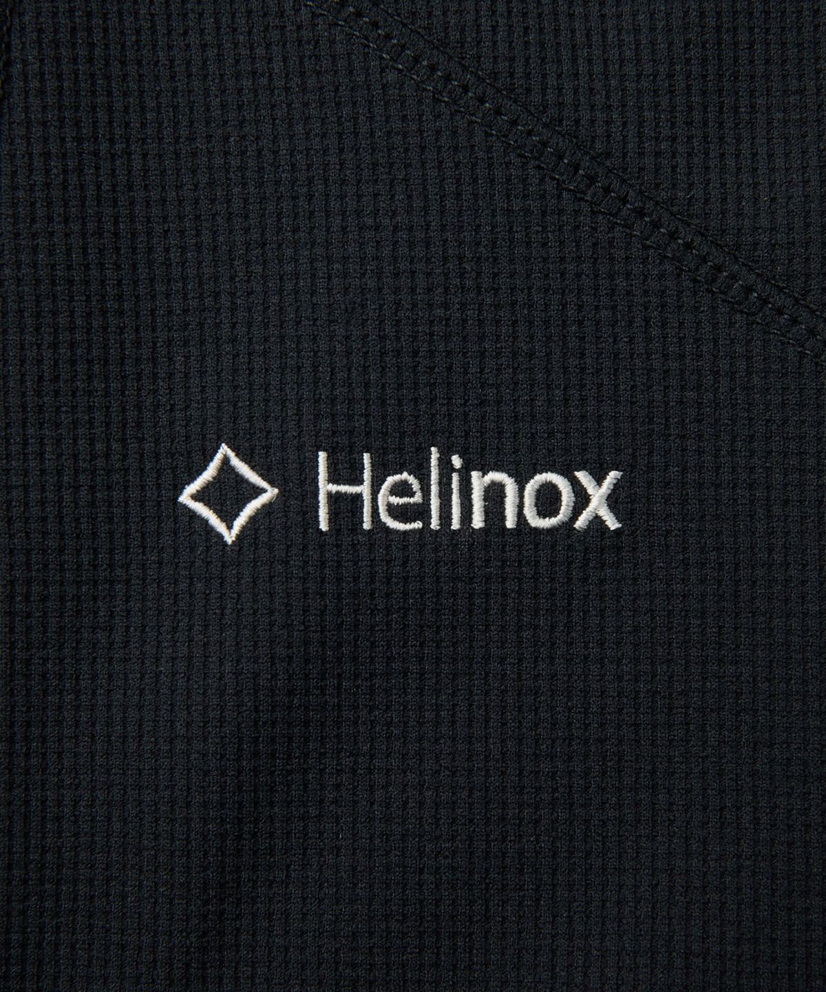 헬리녹스 웨어(HELINOX WEAR) 와플 긴팔 후드티셔츠_Black